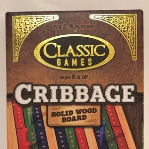 Cribbage Game - solid wood board - NWOT - $15